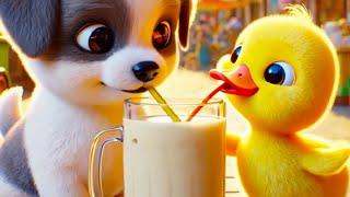 Wow, What A Delicious Ice Cream, But It Was Knocked Over #Cartoon #Animation #Cuteduck