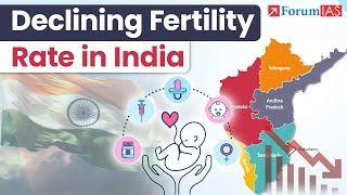 India's declining fertility rate: Is it a cause of concern? | 7PM Highlights | ForumIAS