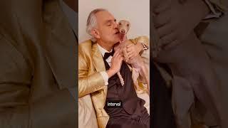 True love - Maestro Andrea Bocelli and his beautiful dog