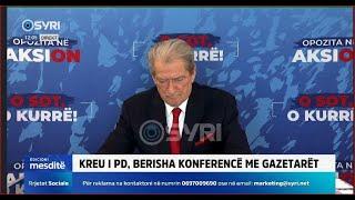 Kryetari i PD, Sali Berisha konferencë me gazetarët (25.11.2024)