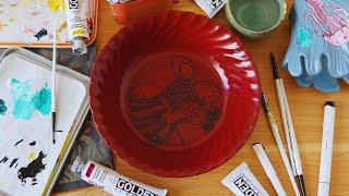 Upcycle Art Challenge: Painting Weird Charity Shop Finds!