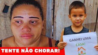 TENTE NÃO CHORAR/ FAMÍLIA DO MUNDICO GANHA UMA CASA NOVA️