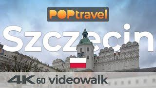 Walking in SZCZECIN / Poland on a cloudy day - 4K 60fps (UHD)