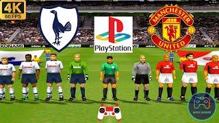 Winning Eleven 2002 Gameplay - Tottenham vs Man United - Duckstation PS1 on PC  Full Game [4K60]