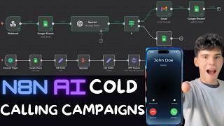 n8n AI Cold Calling Campaigns  |  The new system to send +50 calls a day as a beginner