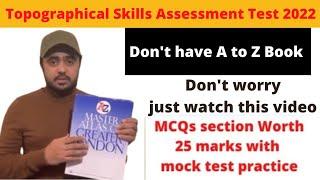 TFL Topographical  Test  2022 | MCQs sections worth 25 marks with mock test practice