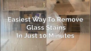 GLASSGUARD Hard Water Stain Remover For Glass - Best Shower Glass Cleaner