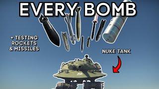 Testing Every Bomb, Rocket + Missile against a Nuclear Tank (Object 279) in War Thunder