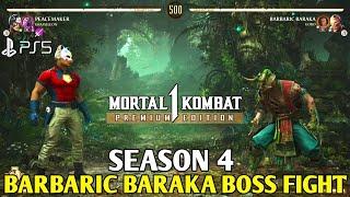 Peacemaker Vs Barbaric Baraka Boss MORTAL KOMBAT 1 Invasion Season 4 Baraka Boss MK1| MK1 Peacemaker