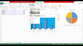 How to create marksheet and Charts in Excel