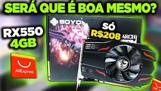 CHEGOU!PLACA DE VÍDEO RX550 4GB, VALE A PENA MESMO EM 2024? (UNBOXING ANÁLISE E TESTES)