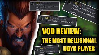 VOD REVIEW: The Most Delusional UDYR PLAYER on udyrmains | hyperherb