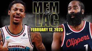 Los Angeles Clippers vs Memphis Grizzlies Full Game Highlights - February 12 | NBA Regular Season