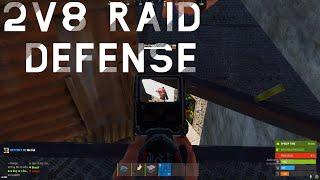 How We Became This Clan's WORST ENEMY... | 2v8 ONLINE RAID DEFENSE | Rust Snowball Progression