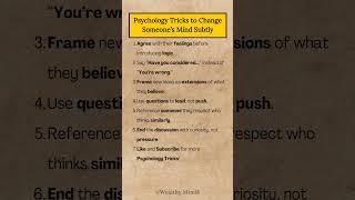 ‎⁨Psychology tricks to change someone's mind subtly