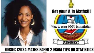 Final exam tips on statistics that is most likely to be examined in J2024