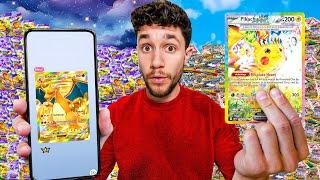 I Opened $500 in Real vs Virtual Pokémon Packs