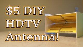 $5 DIY HDTV Antenna! Get FREE TV!