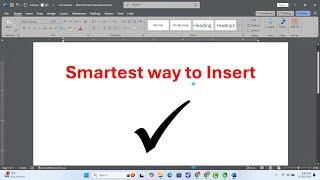 How To Insert Tick Symbol in Microsoft Word