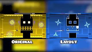 "Silent Clubstep" Original vs Layout | Geometry Dash Comparison