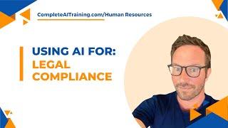 Using AI for Legal Compliance   AI Training for Human Resources Manager