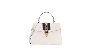 Gucci Sylvie Medium Top Handle Bag White