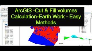 ArcGIS -  Cut & Fill volumes Calculation in Earth Work - Easy Methods