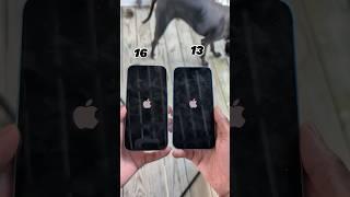 iPhone 13 VS iPhone 16 boot up Test