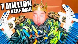 7 MILLION SUBSCRIBER BOX FORT NERF WAR - Papa Jake Vs Logan Battle Royale