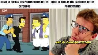 Meme católicos vs protestantes