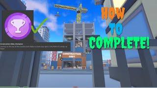 How to complete Construction Site Obby in Big City Tycoon! | Easy Tutorial | Roblox