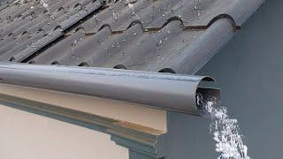 Not everyone knows how to make drainage pipes for corrugated iron roofs using PVC pipes #pvc