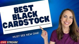 What is the BEST Black  Cardstock? Let's Test the Options! #papercraft