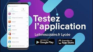 Testez l'application Lelivrescolaire.fr Lycée !