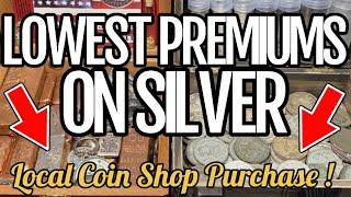 LOWEST PREMIUMS ON SILVER !!! - Local Coin Shop Purchase