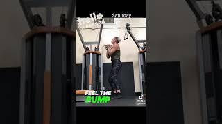 Upper body Workout Clean press w/cable