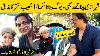 Shoaib Akhtar Meets Shirazi Village Vlogs At His Residence in Rawalpindi | Urdu Facts HD