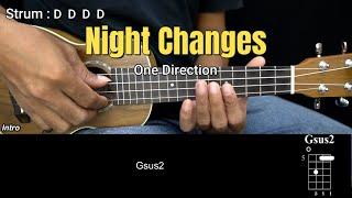 Night Changes - One Direction - Ukulele Chords Tutorials (Play Along)