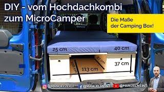 DIY - MicroCamper #08 - Dacia Dokker - Die Maße der Camping Box