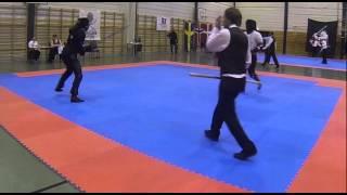 Bergen Open Longsword, pools. Ryrberg (R) vs. Krause(B)