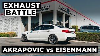 BMW F90 M5 Competition | AKRAPOVIC vs EISENMANN (Exhaust Battle)