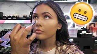 GETTING MY MAKEUP DONE AT A MORPHE MAKEUP COUNTER | ItsSabrina