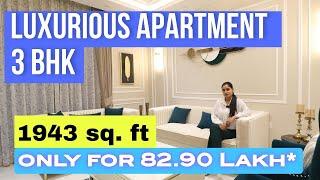 (1943) Sq. Ft. (Massive 3BHK) Apartments, Gated Society Flats in Mohali