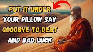 IF YOU PUT THIS IN THE UNDER PILLOW YOU WILL NEVER HAVE DEBTS AND BAD LUCK AGAIN |BUDDHISM ZEN STORY