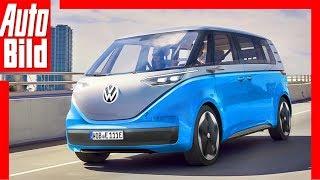 Zukunftsaussicht: VW I.D. Buzz (2019) - Bulli - Neuvorstellung - Elektro - Infos - Skizze