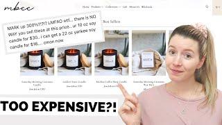 “I can get a 22 oz yankee soy candle for $16” | Are My Candles Too EXPENSIVE?