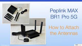 Peplink MAX BR1 Pro 5G - How to Attach the Antennas