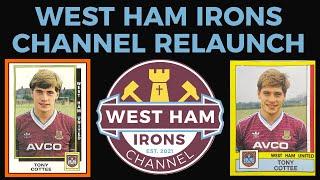 WEST HAM IRONS CHANNEL RELAUNCH WITH TONY COTTEE @westhamunited #westham #coyi @Tony_Cottee9