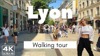 Lyon, France , Walking tour 4k