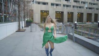 Lilly Iaschelcic wearing  green outfit from Cherley official part  2